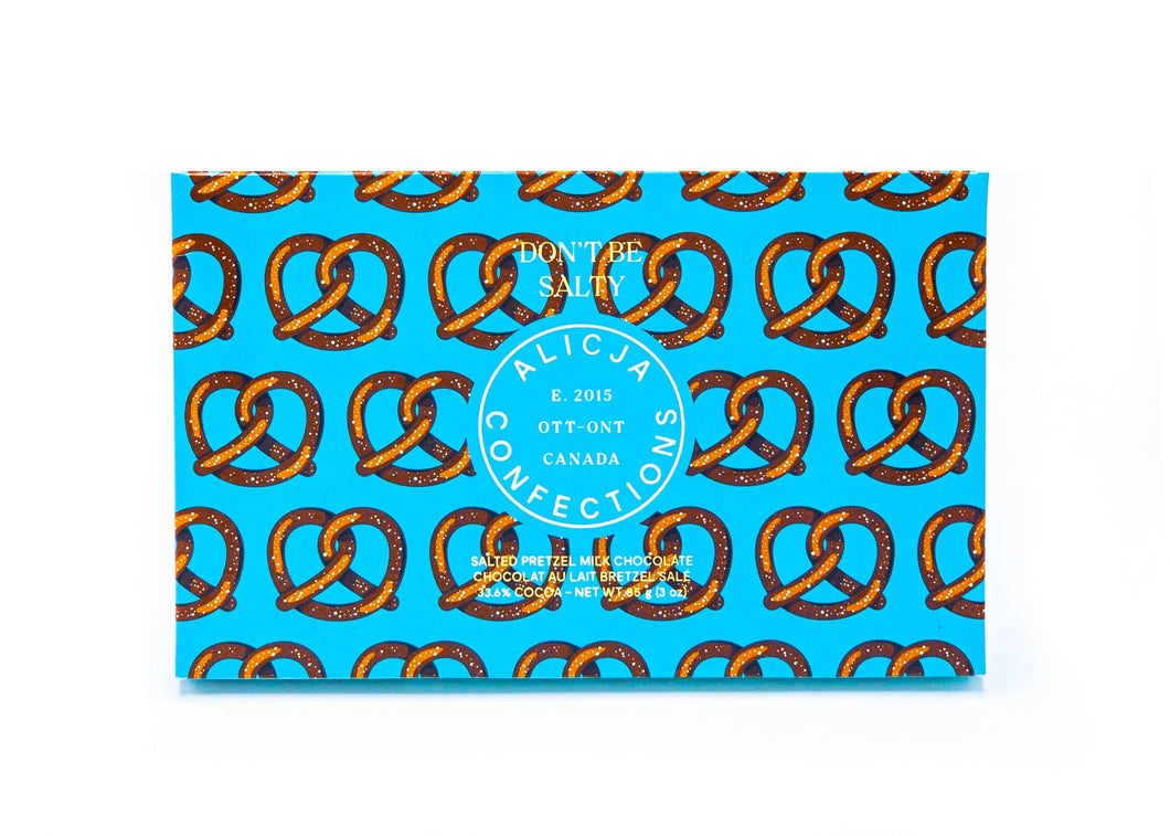 Don't Be Salty Milk Postcard Chocolate Bar