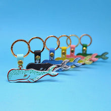 Load image into Gallery viewer, Humpback Whale Key Fob: Cornflower
