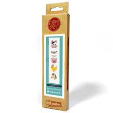 Load image into Gallery viewer, Farmyard Friends Cross Stitch Bookmark Kit
