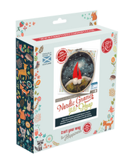 Load image into Gallery viewer, Gnomes in a Hoop Needle Felting Craft Kit
