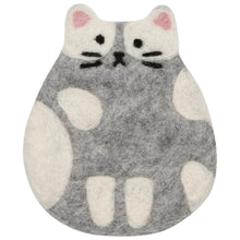 Load image into Gallery viewer, Cat Club Felt Coasters Set of 4 Assorted
