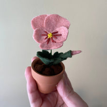 Load image into Gallery viewer, Pansy Felt Forever Flower: Sangria
