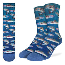 Load image into Gallery viewer, Men's Rainbow Trout Socks: Shoe Size 8-13
