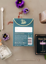 Load image into Gallery viewer, Edible Flowers with Cocktail Recipe (Charm) - Floriography Seed Packet

