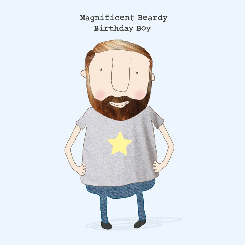 Beardy Birthday Boy Card