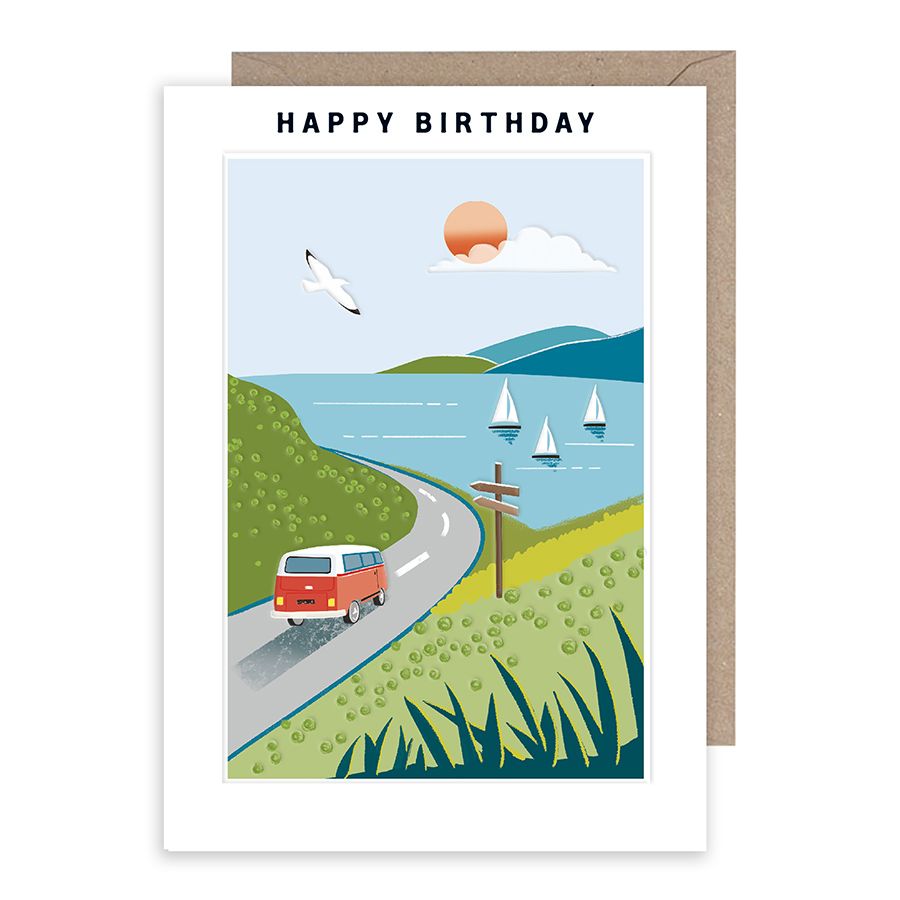 Happy Birthday, VW Bus Card