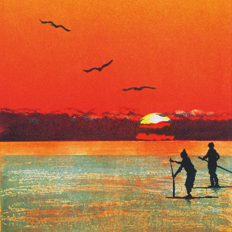 Into the Sunset Art Card