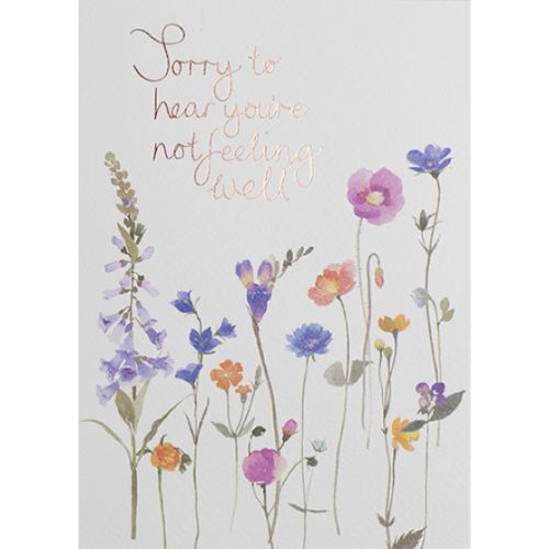 Sorry You Are Unwell Card