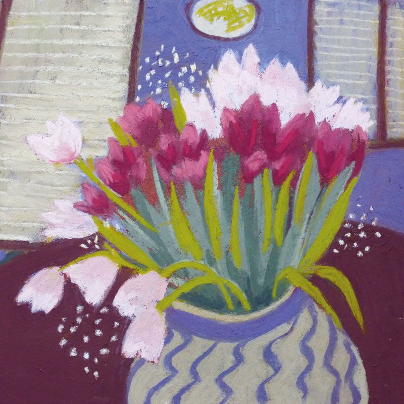 Moyas Tulips Art Card