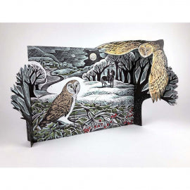 Owl in Winter Advent Card