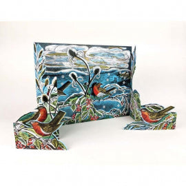 Midwinter Robins Advent Card