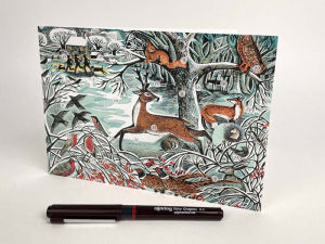 Winter Woodland Mini Advent Card