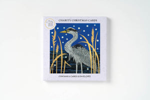 Heron in the Snow Boxed Cards