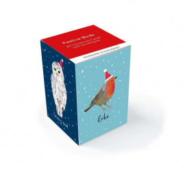Festive Birds Mini Boxed Cards