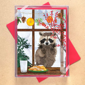 Raccoon in Window Boxed Cards