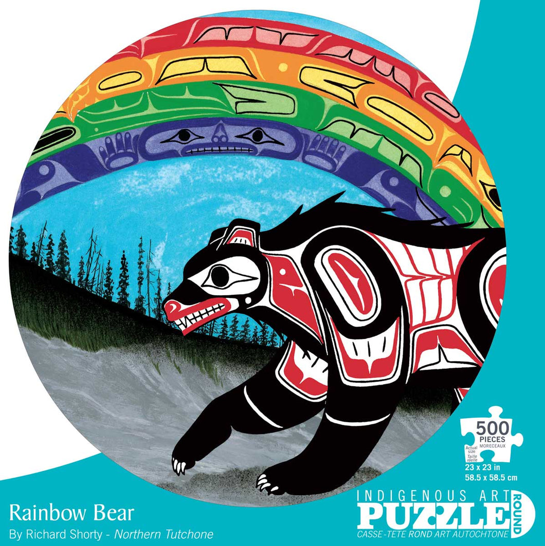 Rainbow Bear Round Puzzle